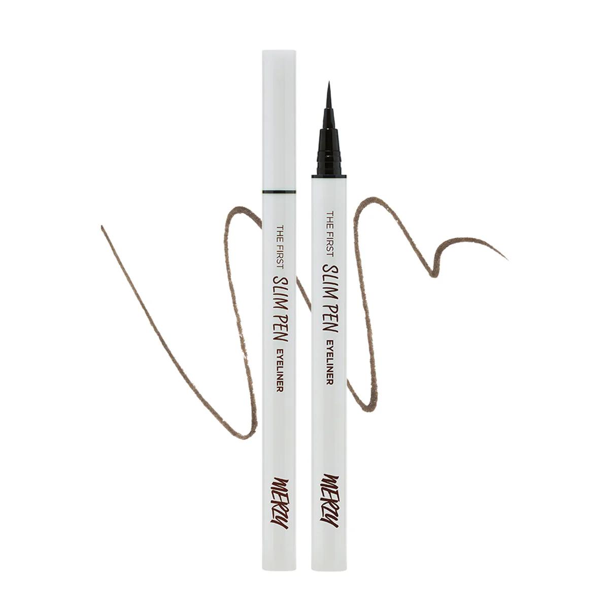 The First Slim Pen Eyeliner, 0.45g, SP2 Choco Fudge, 1pack - Image 1