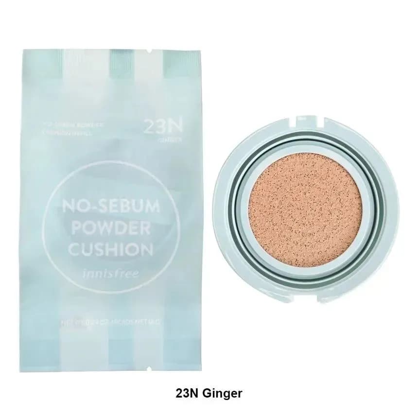 No-Sebum Powder Cushion Refill, 14g, 23N Ginger - Image 2