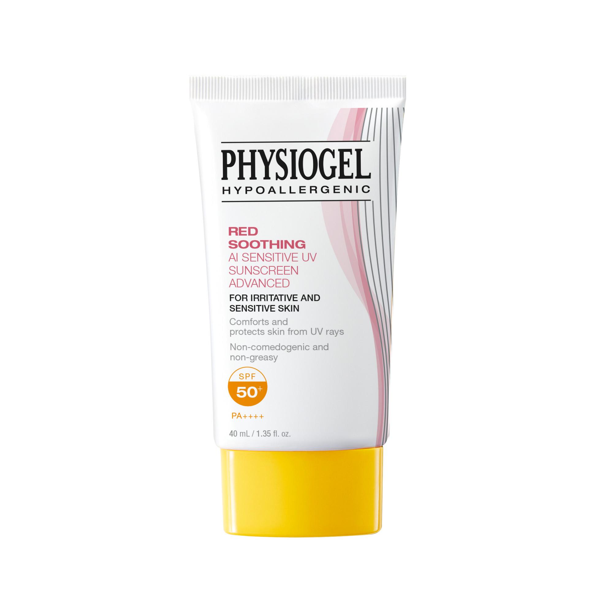 Red Soothing AI Sunscreen - Image 1