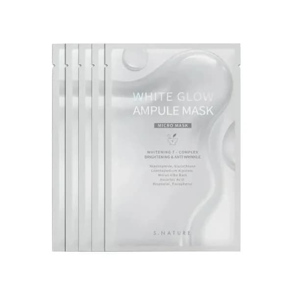 White Glow Ampoule Mask, 5ea, 1pack - Image 1