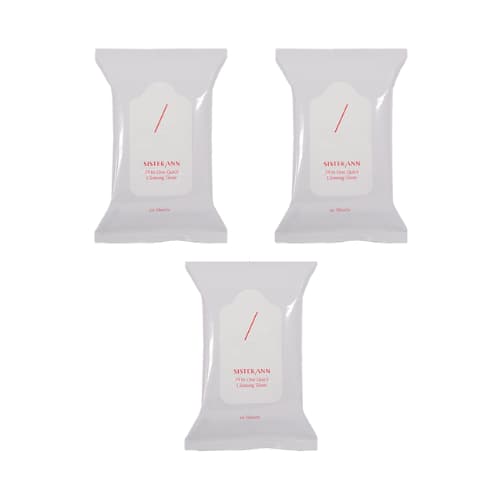 All-in-One Quick Cleansing Tissue, 20eax3, 1pack - Image 1