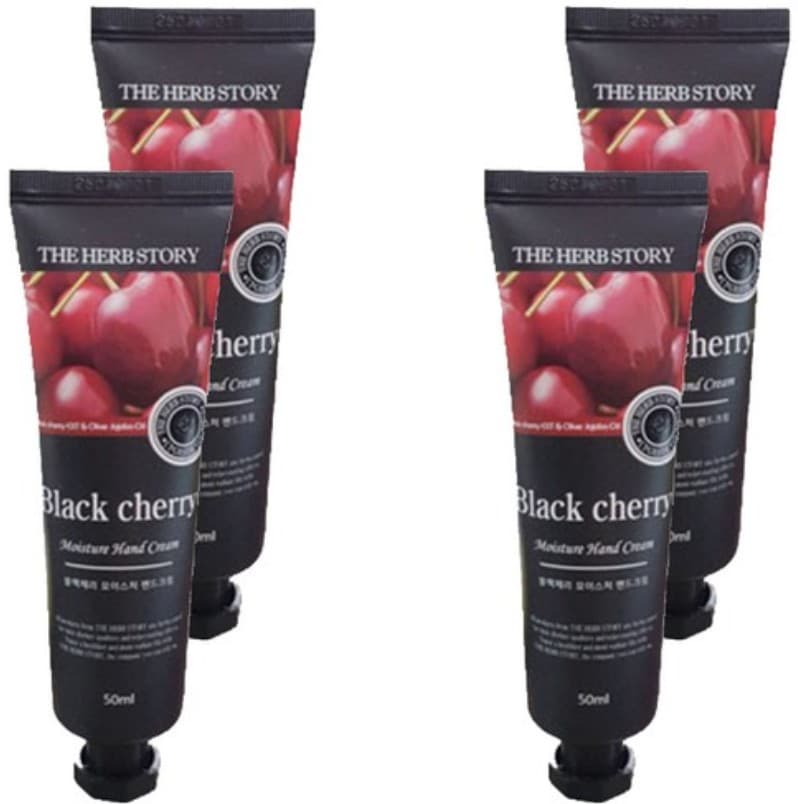 Black Cherry Moisture Hand Cream, 50mlx4ea, 1pack - Image 1
