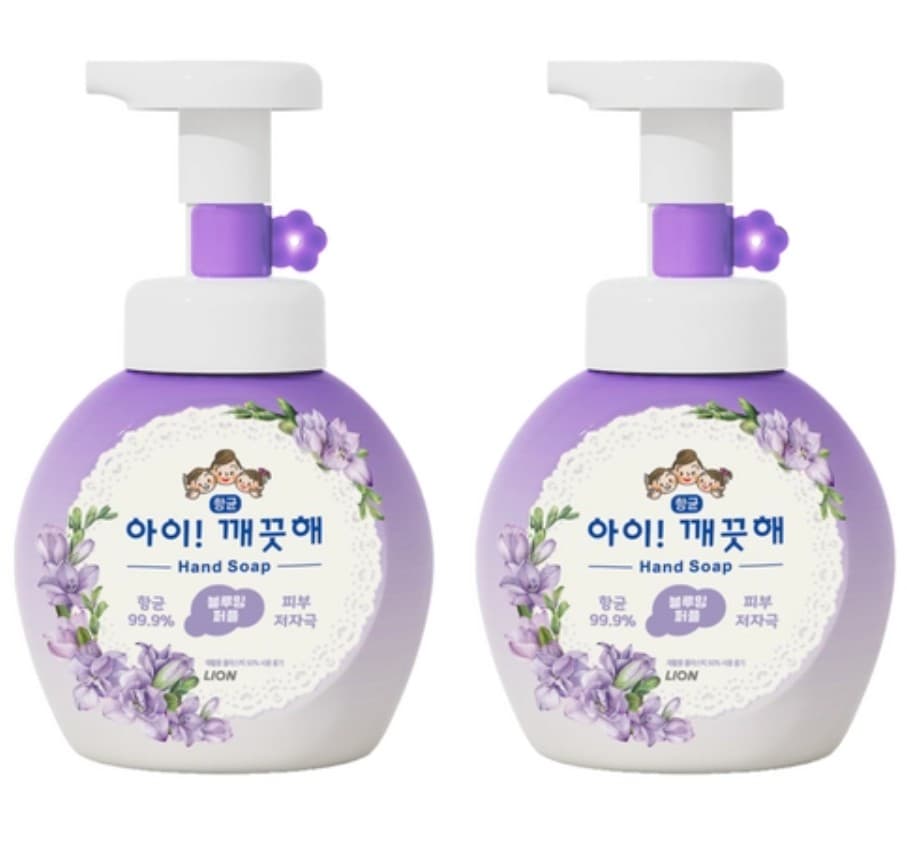 Foaming Hand Soap - Blooming Purple, 250mlx2ea, 1pack - Image 1