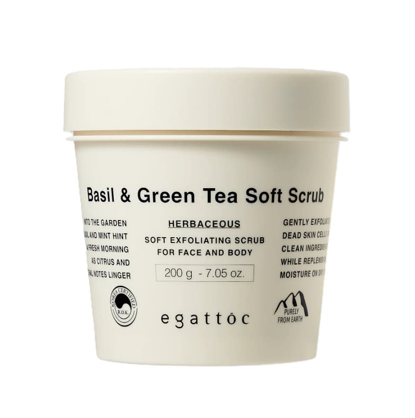Basil & Green Tea Soft Scrub, 200g, 1pack - Image 1