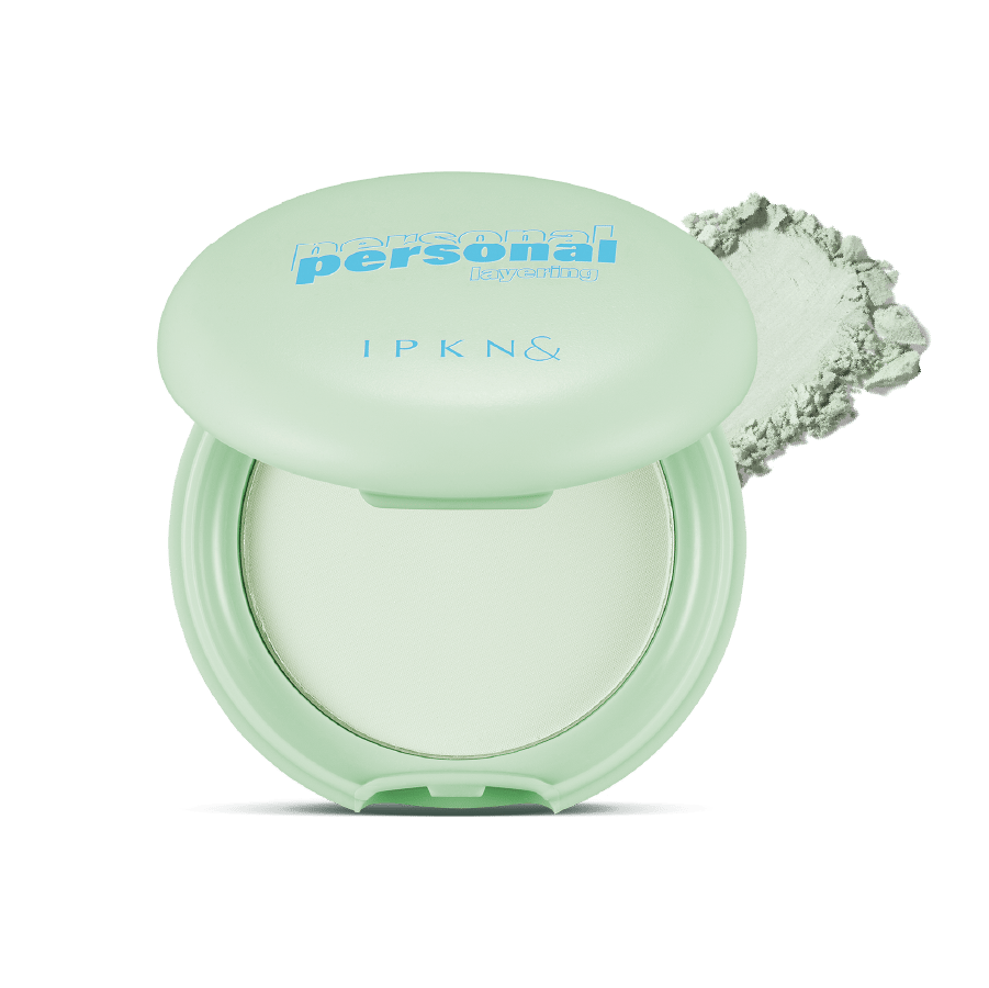 Personal Tone Correcting Blur Pact, 5.5g, Green, 1pack - Image 1