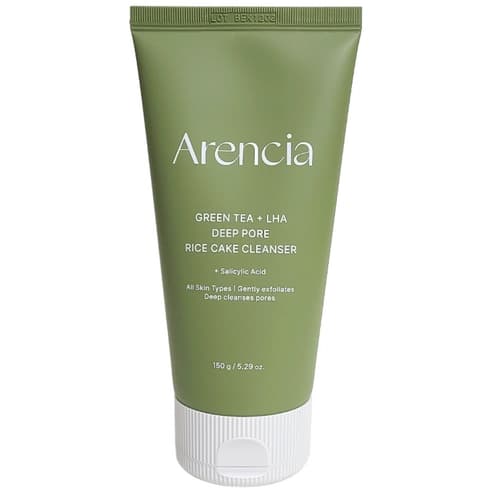 Green Tea + LHA Deep Pore Rice Cake Cleanser, 150ml, 1pack - Image 1