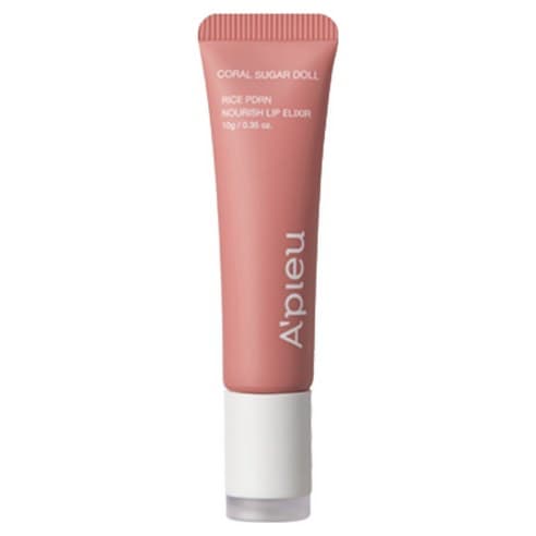 Rice PDRN Nourishing Lip Elixir, 10g, 03 Coral Sugar Doll, 1pack - Image 1