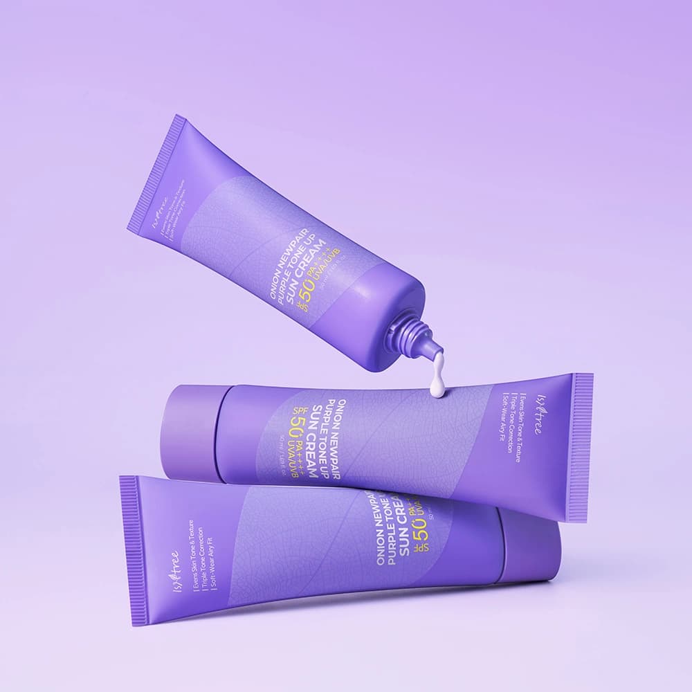 Onion Newpair Purple Tone Up Sun Cream SPF 50+ PA++++ UVA/UVB, 50ml - Image 3