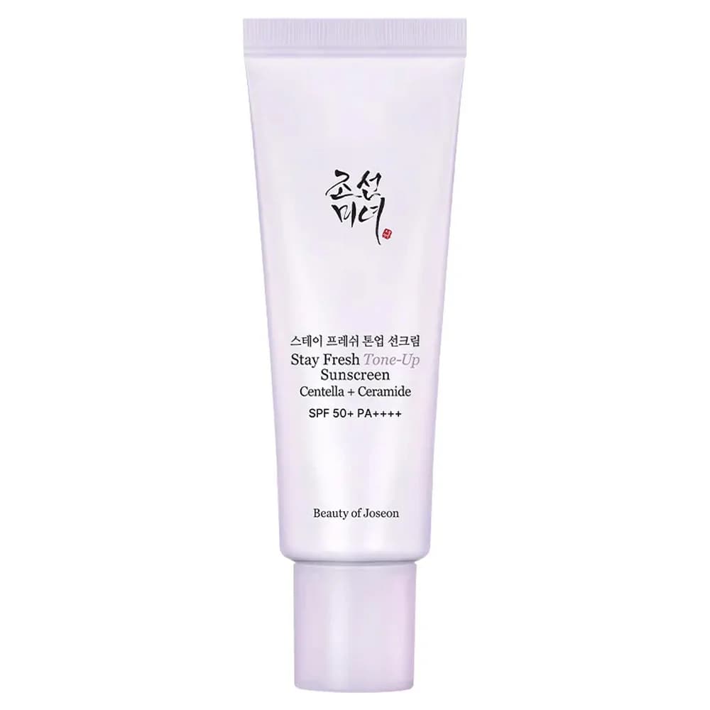 Stay Fresh Tone-Up Sunscreen Centella + Ceramide SPF 50+ PA++++, Purple - Image 1