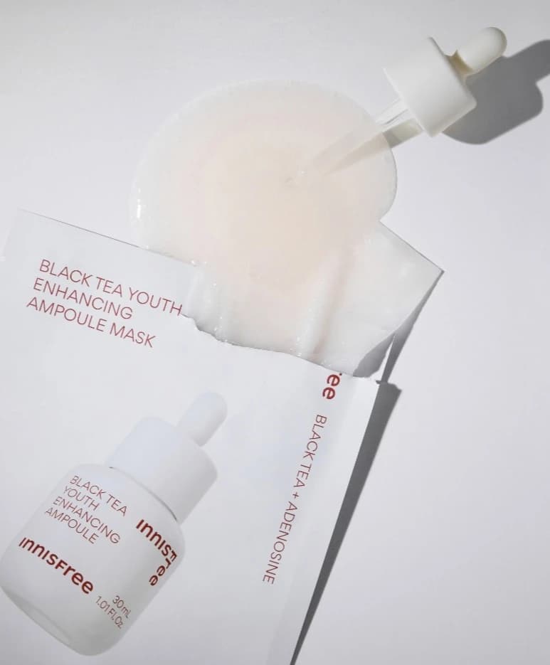 Black Tea Youth Enhancing Ampoule Mask, 5ea - Image 3