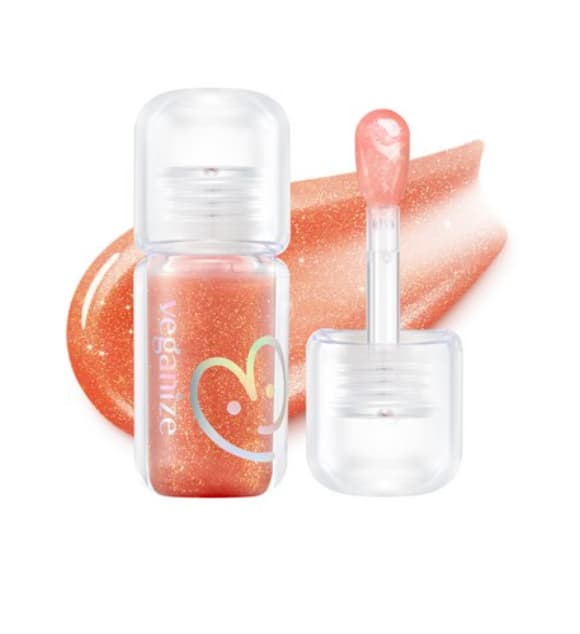 4D Jewel Shine Lip Oil Pearl Gloss, 4g, 01 Peach Brownie, 1pack - Image 1