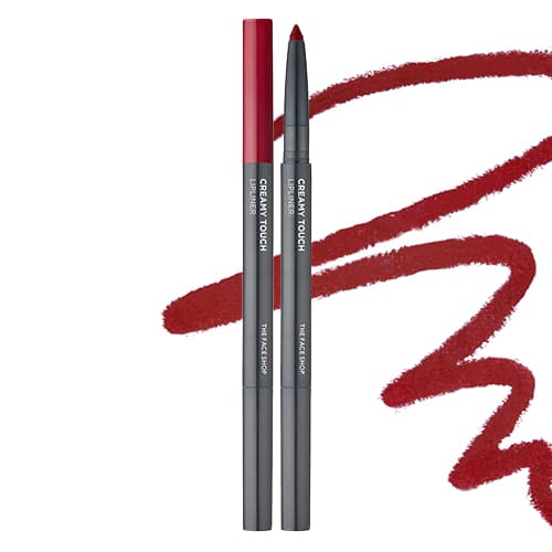Creamy Touch Lip Liner, 0.2g, RD02 Scotch Red, 1pack - Image 1