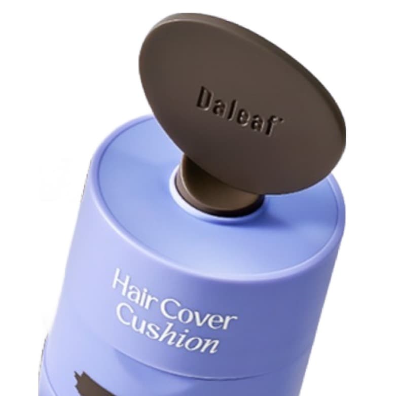 Dual Puff Hair Cushion, 3.5g, Dark Brown, 1pack - Image 2