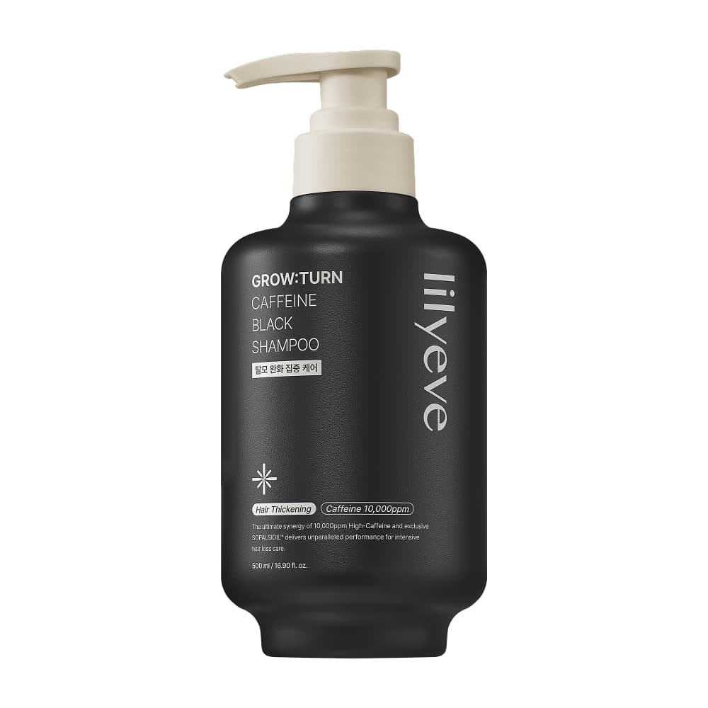 Grow Turn Caffeine Black Shampoo, 500ml, 1pack - Image 1