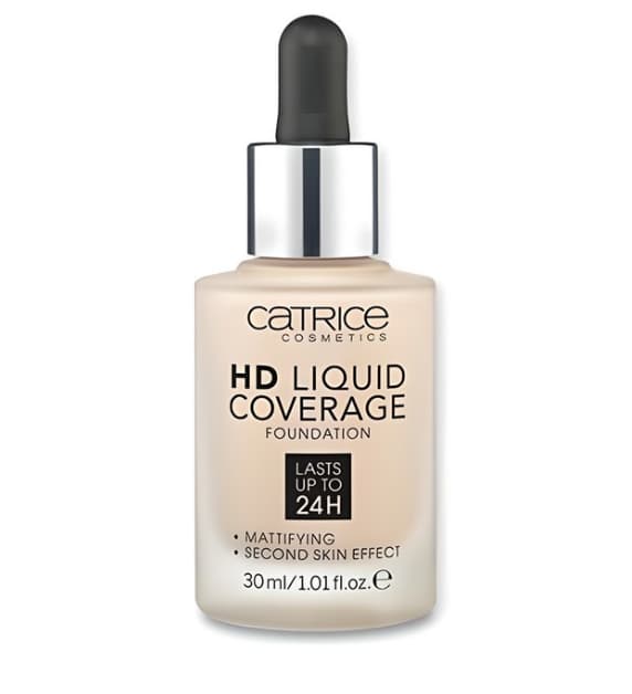 HD Liquid Coverage Foundation, 30ml, 010 Light Beige, 1pack - Image 1