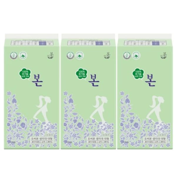 Organic Bone Organic Pure Cotton Sanitary Paddle Large, 28eax3 - Image 1
