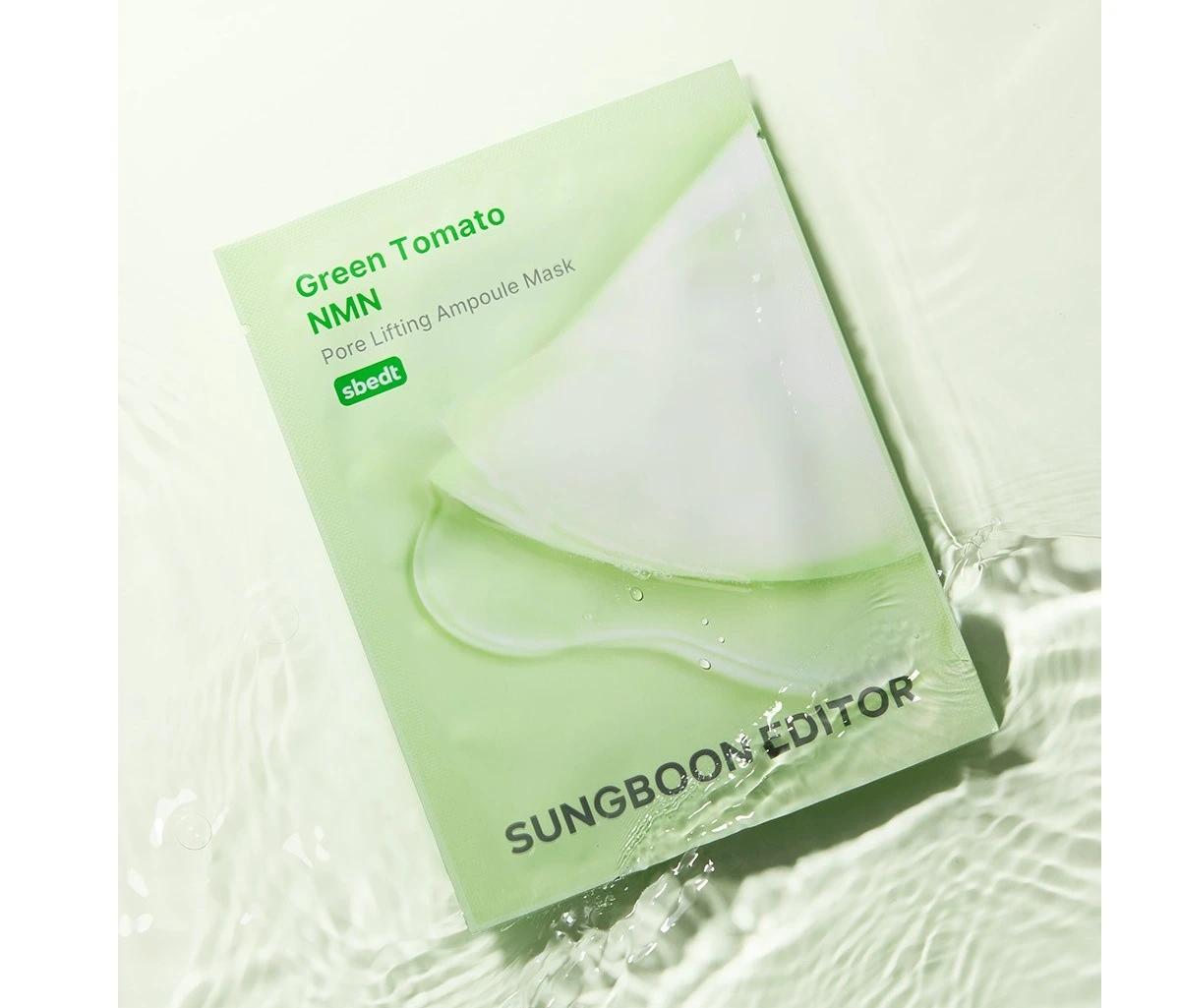 Green Tomato NMN Pore Lifting Ampoule Mask, 10ea, 1pack - Image 2