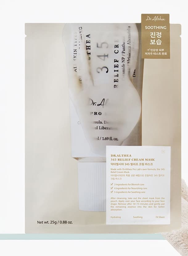 345 Relief Cream Mask, 4ea, 1pack - Image 3