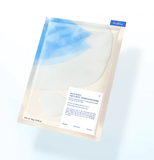 Aqua Blue Hydration Mask, 4ea, 1pack - Image 3