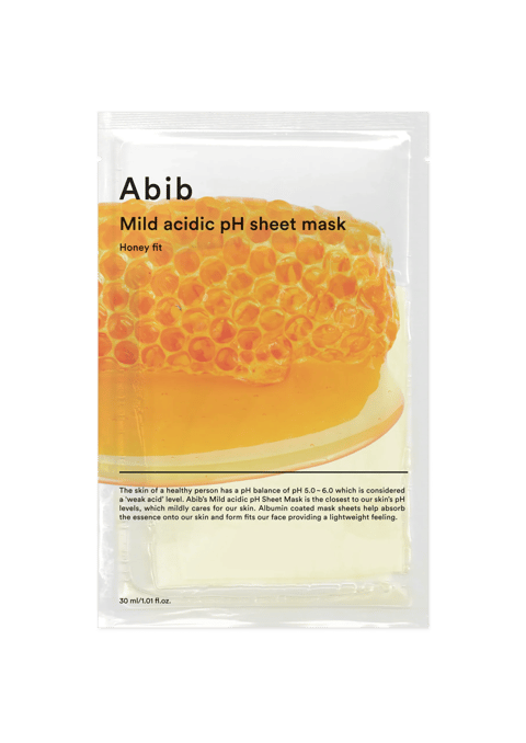 Mild Acidic pH Sheet Mask Honey Fit, 10ea
