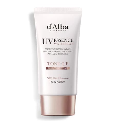 d'Alba Waterful Tone-up Sun Cream (Pink) [SPF 50+/PA++++], 50ml