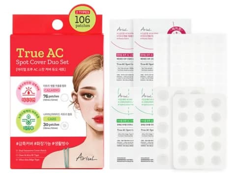 True AC Spot Cover Duo Patch Before + After Set
