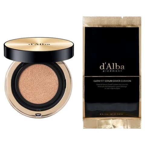 Glow Fit Serum Cover Cushion + Refill, Shade 21, 15g+15g