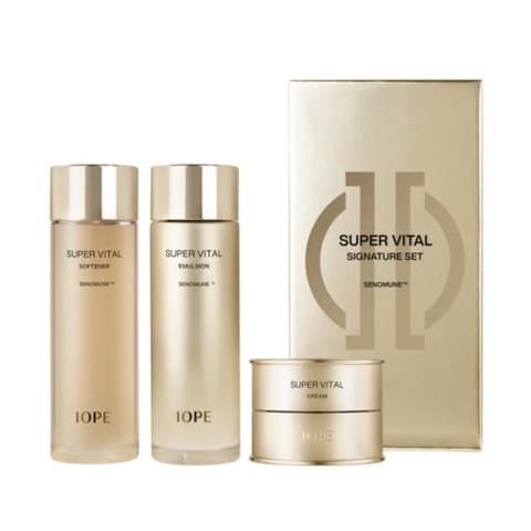 IOPE Super Vital Signature Skincare Set, 80mlx2+30ml+5ea