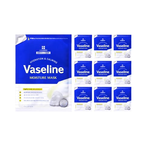 Leaders Insolution Vaseline Moisture Mask, 10ea, 1pack