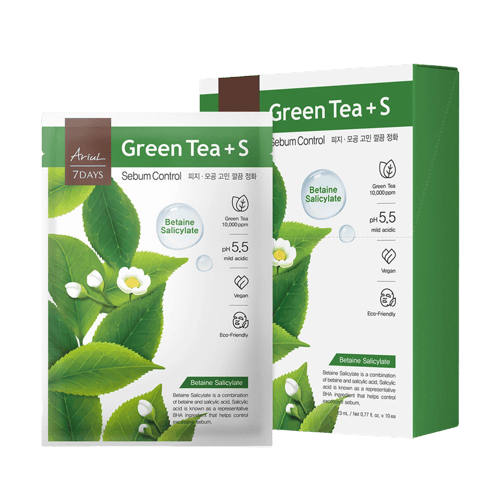 Seven Days Mask Pack Green Tea S, 10ea, 1pack