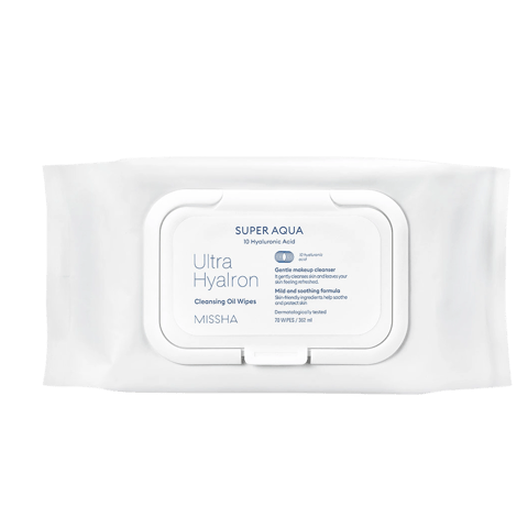 Super Aqua Ultra Hyaluronic Cleansing Oil Wipes, 70ea