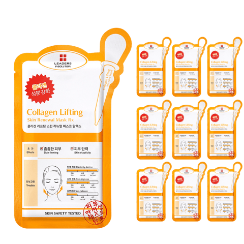 Leaders Insolution Collagen Lifting Skin Renewal Mask Rx, 10ea
