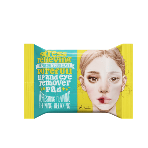 Stress Relieving Purefull Lip and Eye Remover Pad, 30ea, 1pack