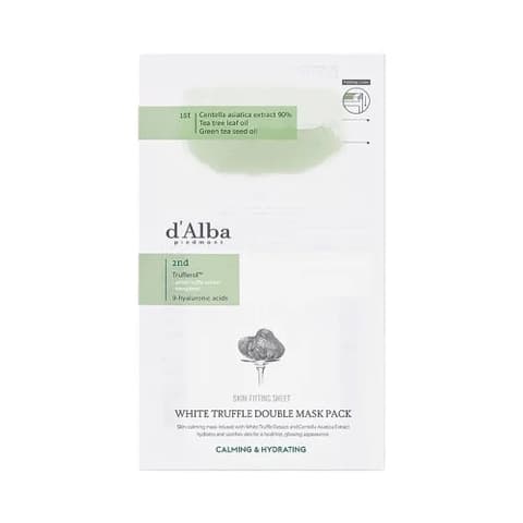 White Truffle Double Sheet Mask [Calming/Moisturizing], 20ea, 1pack