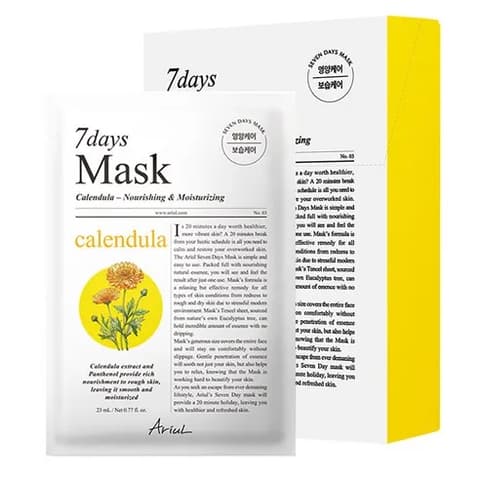 Seven Days Calendula Mask Pack, 10ea, 1pack
