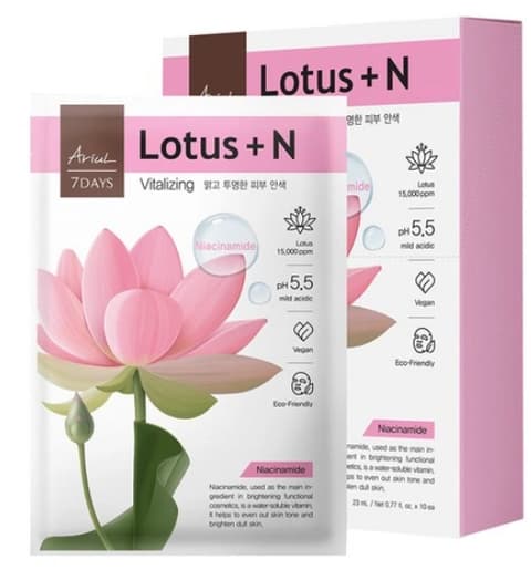 Seven Days Lotus Mask Pack, 10ea