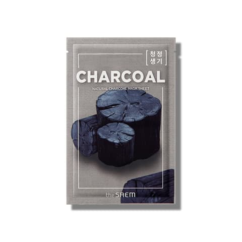 Natural Charcoal Sheet Mask, 10ea