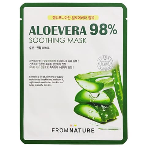 Aloe Vera 98% Soothing Mask, 10ea