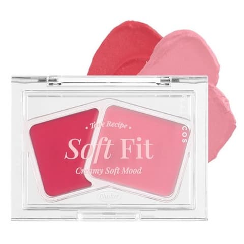 Soft Fitting Cream Blusher, 02 Peach Like, 1pack, 3g