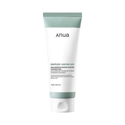 Heartleaf Succinic Moisture Cleansing Foam, 150ml, 1pack