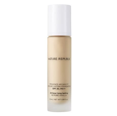 Provence Air Skin Fit One-Day Lasting Foundation [SPF30/PA++], Y21 Pure Vanilla, 1pack, 32ml