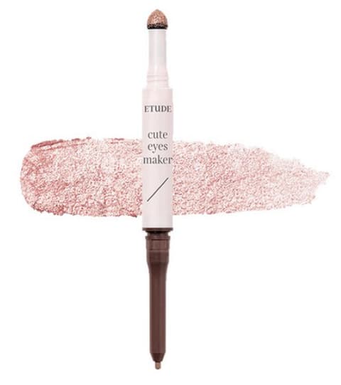 Cute Eyes Maker, Rose Shimmer, 1pack, 0.1g+0.5g