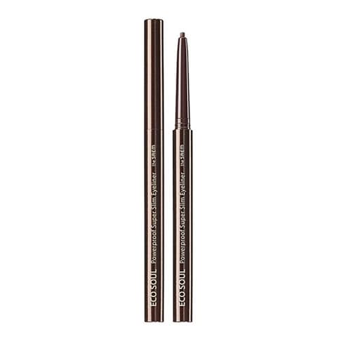 Eco Soul Powerproof Ultra Slim Eyeliner, 0.1g, Choco Brown, 1pack