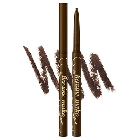 Heroine Make Long Stay Smooth Gel Pencil Liner, 0.1g, Dark Brown, 1pack