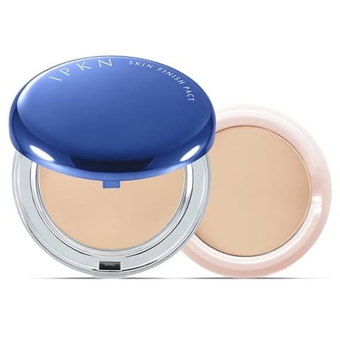 Skin Finish Powder Pact, 14g+11g, 21 Nude Beige, 1pack