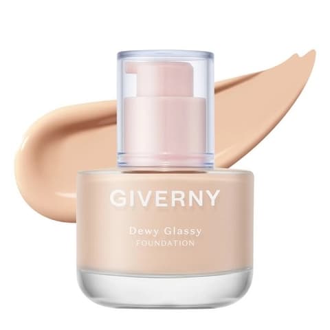 Dewy Glassey Foundation, 30ml, 21NW Light Beige, 1pack