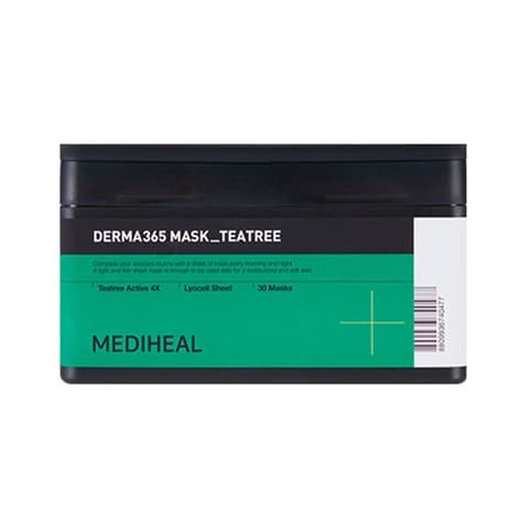 Derma365 Mask Tea Tree, 30ea, 1pack