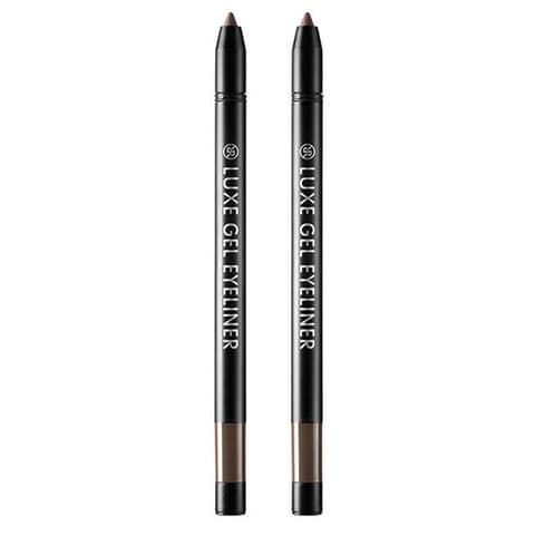 Luxe Gel Eyeliner, Dark Brown, 0.5g+0.5g