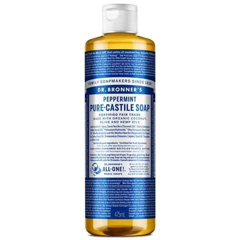 Peppermint Pure Castile Soap, 475ml, 1pack