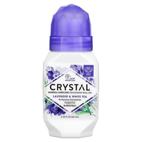 Mineral Deodorant Roll-On [Lavender & White Tea], 66ml, 1pack